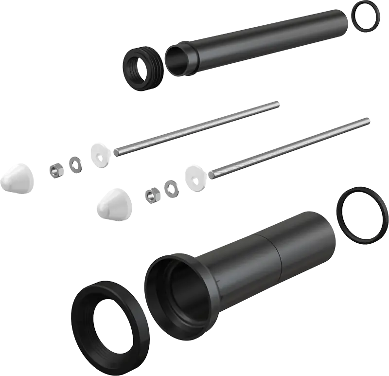 Kомплект Alcadrain принадлежностей к унитазу с удлиненными деталями для людей с ограниченными физ. возм. (M9000)