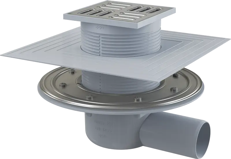 Душевой трап Alcadrain с решеткой хром (APV1324)