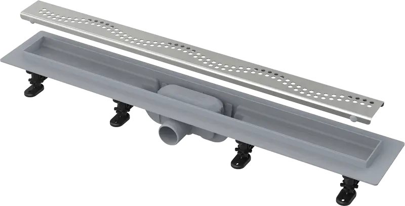 Душевой лоток Alcadrain Simple с решеткой, хром (AG100101850)