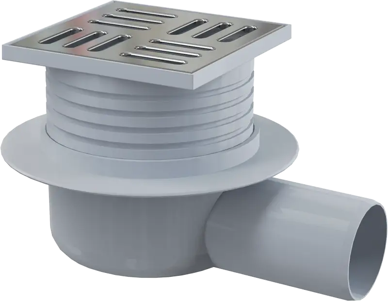 Душевой трап Alcadrain с решеткой, хром (APV26)