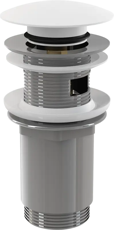 Донный клапан для раковины Alcadrain clik/clack 5/4, с переливом, хром (A390)