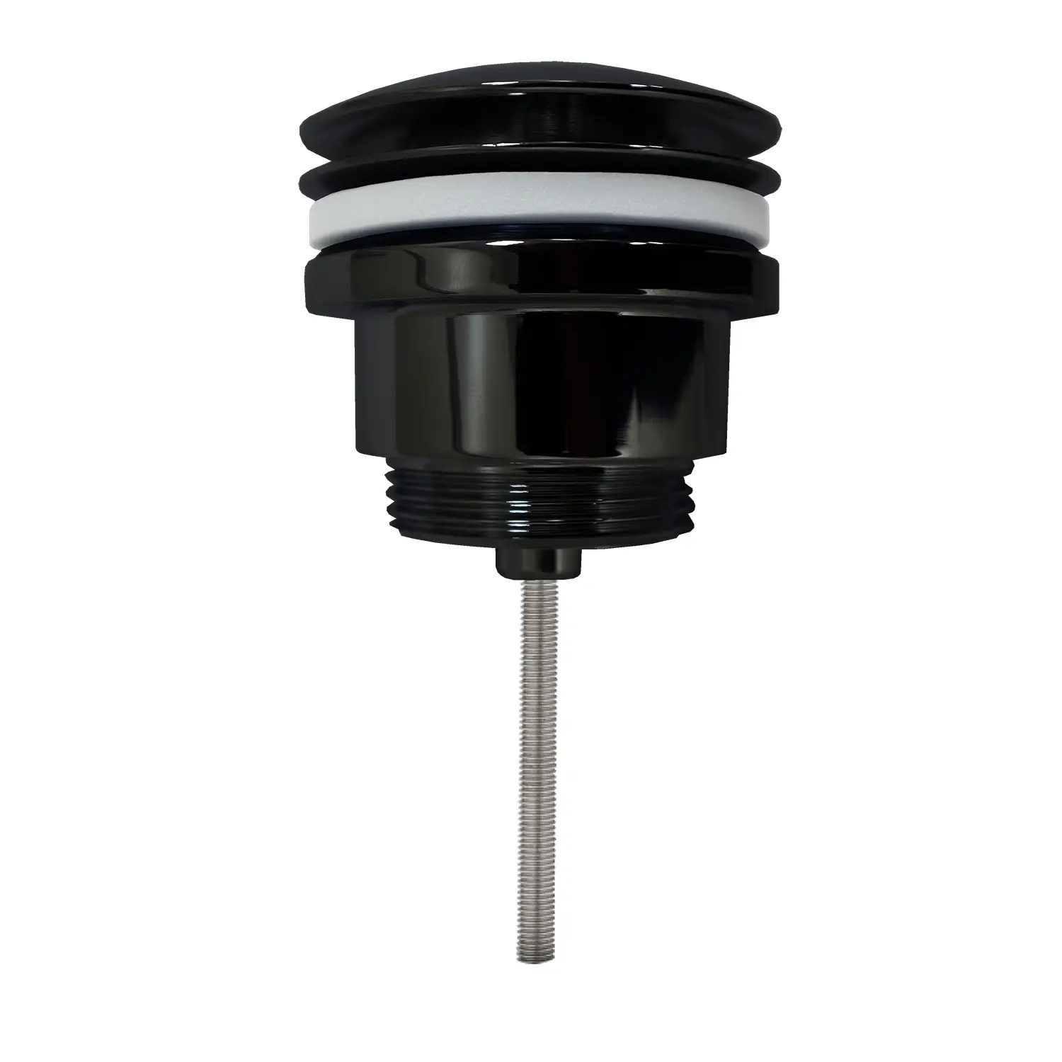 Донный клапан AZARIO для раковины, CLIC-CLAC, 1 1/4, латунь, черный (AZ-105-BL-Н)