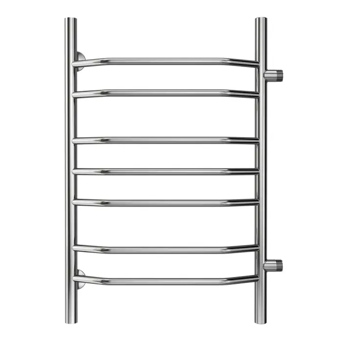 Полотенцесушитель водяной AZARIO RAVENNA 500/800 7 секций, боковое подключение, 1", хром (AZ07558)