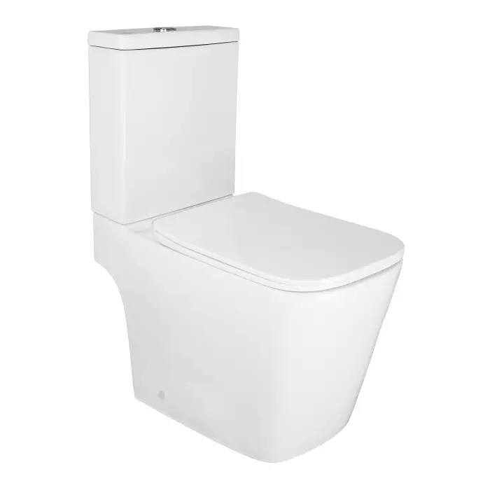 Унитаз-компакт Azario Ferra 365х650х785 напольный, безободковый, с быстросъемным сиденьем микролифт (AZ-1015)