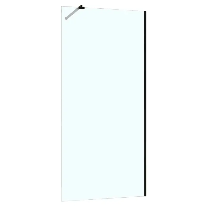 Душевая перегородка Azario Walk-in 1000х1950 прозрачное стекло 8 мм, профиль черный матовый (AZ-251-100-MB-CL)