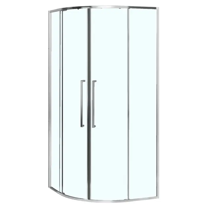 Душевое ограждение Azario SHANGHAI 1000х1000х1950 четверть круга, прозрачное стекло 6 мм, профиль хром (AZ-S43-100-CH-CL)
