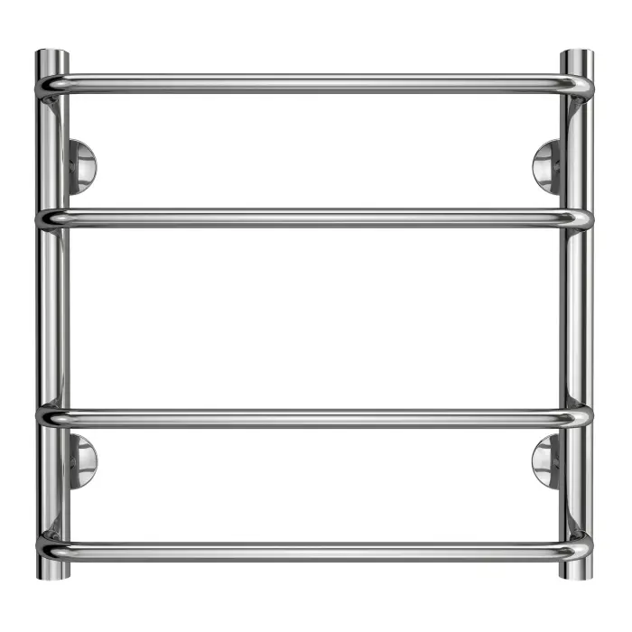 Полотенцесушитель водяной AZARIO FERRARA 500/500 4 секций, нижнее/диагональное подключение, 1/2", хром (AZ09155)