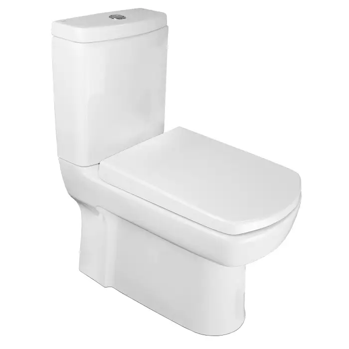 Унитаз-компакт Kale BASICS напольный, безободковый, в комплекте с бачком, сиденьем микролифт и арматурой