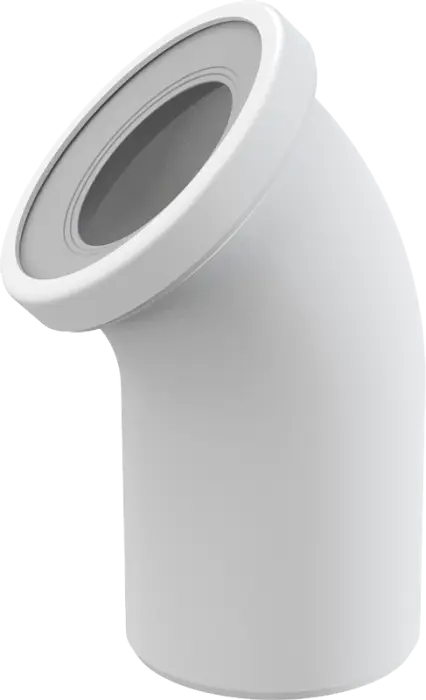 Колено для унитаза Alcadrain  45°, белый (A90-45)