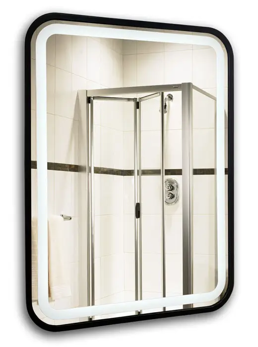 Зеркало AZARIO Мальта-лофт 600х800 c подсветкой и диммером, сенсорный выключатель, рама пластик (LED-00002353)