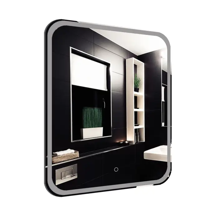 Зеркало Loranto Дина 68,5х89 с подсветкой, сенсорный выключатель с функцией диммера (CS00098008)