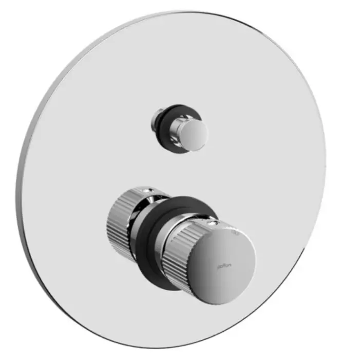 Смеситель для душа Paffoni LIGHT встраиваемый, на 2 выхода, девиатор-кнопка, хром (JO015CR)