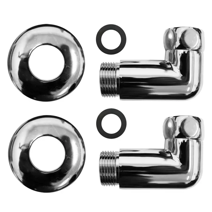 Соединение угловое для полотенцесушителей Azario гайка-штуцер 3/4"х3/4", хром (4620768882753)