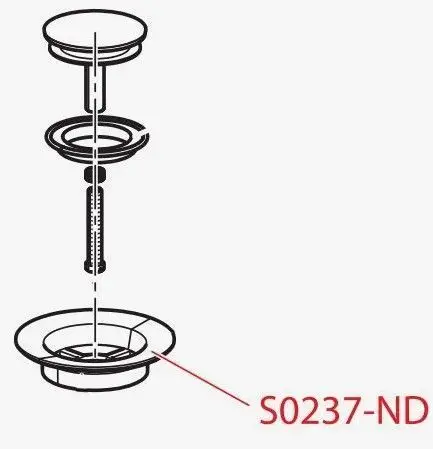 S0237-ND Запасная часть к сифонам для ванн