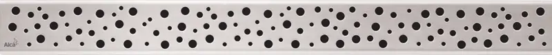 Решетка для водоотводящих желобов Alcaplast, дизайн BUBLE, нержавеющая сталь, матовая (BUBLE-850M)