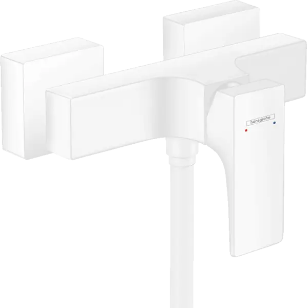 Смеситель для душа Metropol, однорычажный, ВМ, белый матовый Hansgrohe 32560700