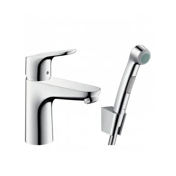 Смеситель для раковины Hansgrohe Focus с гигиеническим душем, однорычажный, хром (31927000)