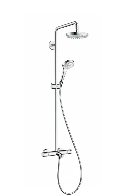 Душевая система Hansgrohe Croma Select S, с термостатом, белый хром (27351400)