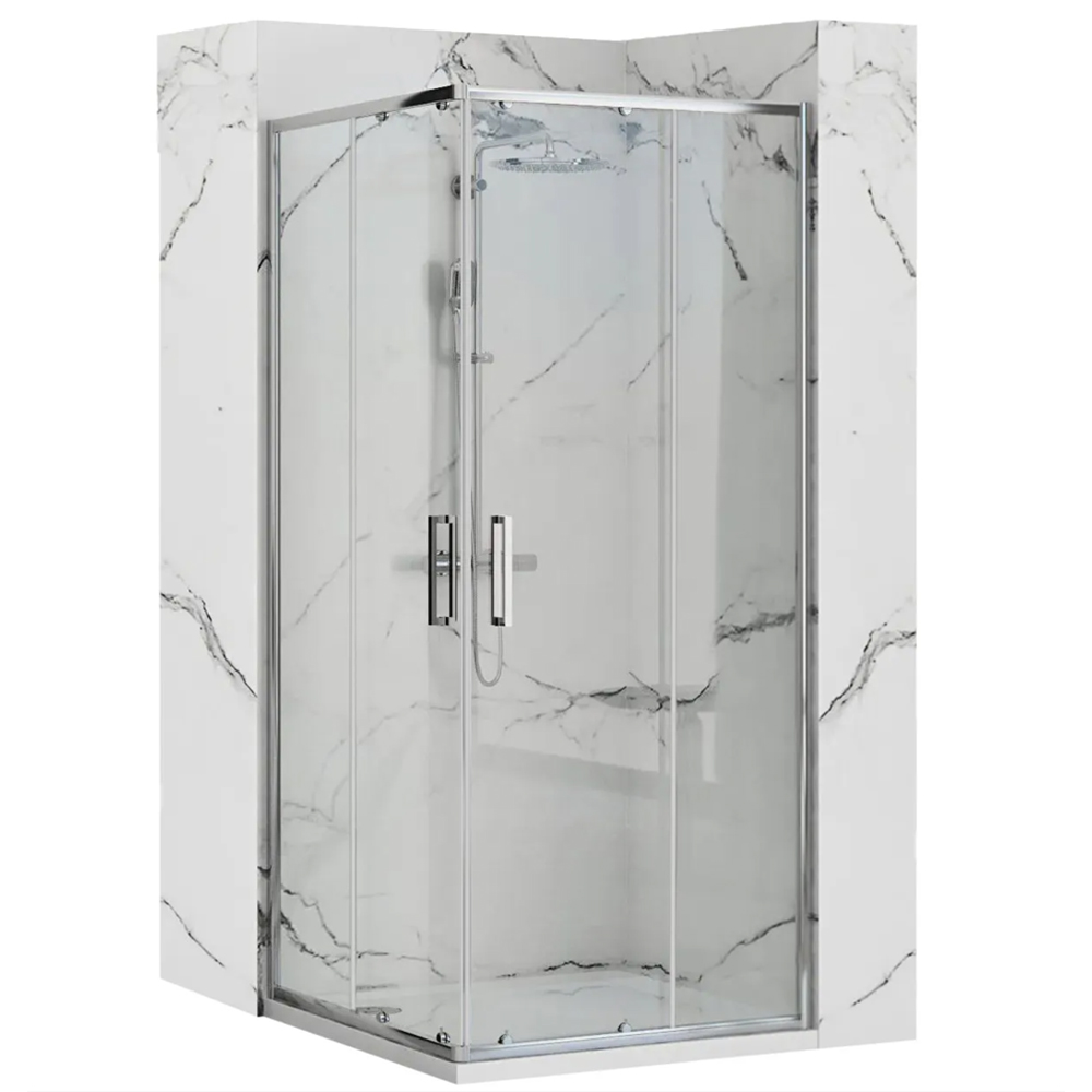 Душевое ограждение Loranto NEO 90x90x190 прозрачное закаленное стекло 5 ...