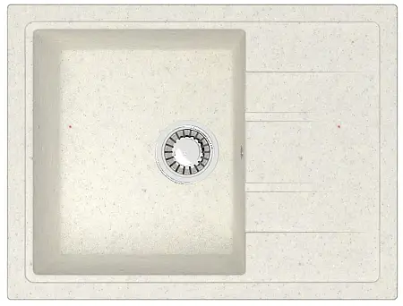 Кухонная мойка AZARIO Vision 750x505x218 искусственный мрамор, цвет Хлопок (CS00079703)