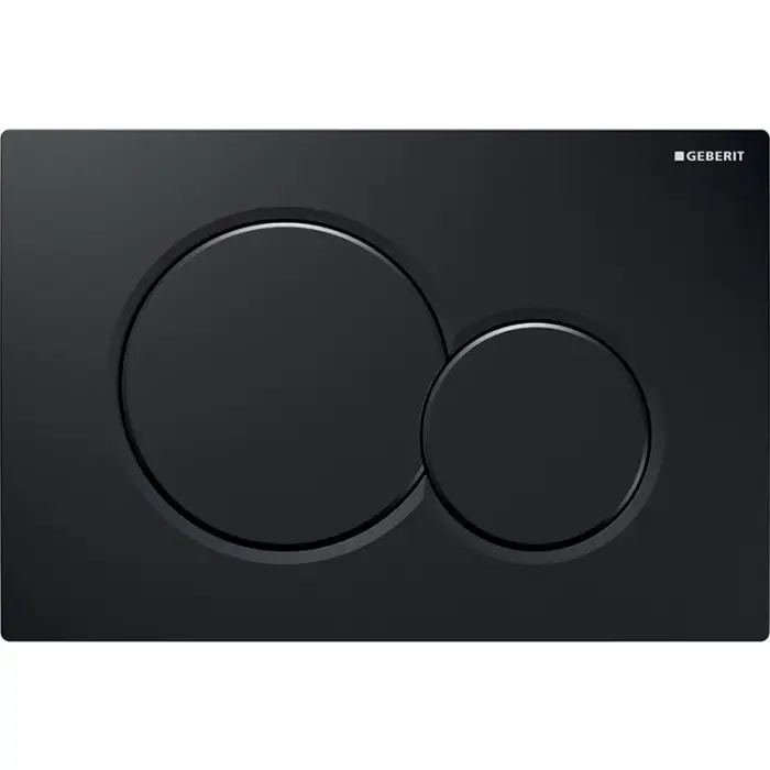 Кнопка смыва Geberit Sigma0, двойной смыв, черный
