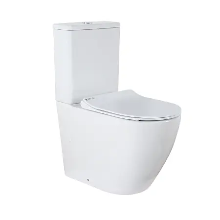 Унитаз-компакт Azario Градо 665х380х845 напольный, безободковый с бачком и сидением микролифт (AZ-2141)