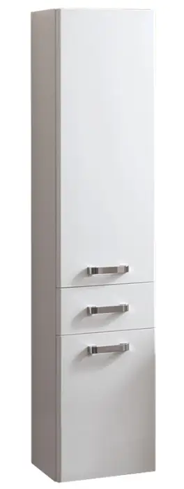 Пенал подвесной AQUATON Америна с корзиной для белья, белый (1A135203AM010)