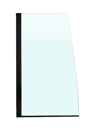 Шторка на ванну Jacob Delafon Serenity 80х145 стекло матовое, профиль Черный (E4933-BL) 