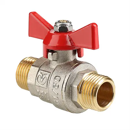 Кран шаровой Valtec BASE, рукоятка бабочка 1" нар.-нар. (VT.219.N.06)