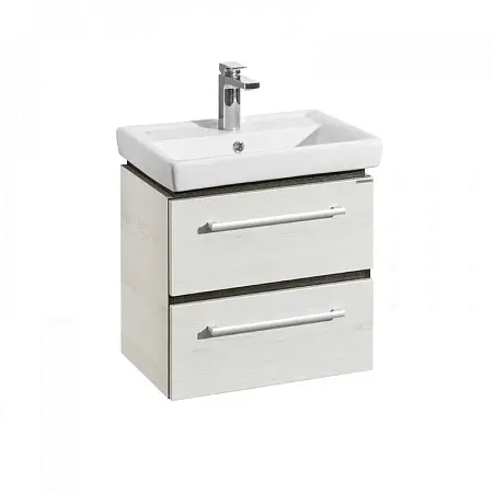 Тумба под раковину AQUATON  РОНДА 55 подвесная, дуб светлый (1A207601RSC20)