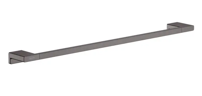 Полотенцедержатель Hansgrohe AddStoris 648 мм, шлифованный чёрный хром (41747340)