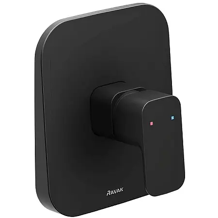 Смеситель для душа Ravak 10° Free black-TD F 062.20 скрытый монтаж, керамический картридж, черный матовый (X070157)