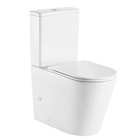 Унитаз-компакт Azario Ветро 605х380х825 напольный, безободковый, с бачком и сиденьем микролифт (AZ-2149)