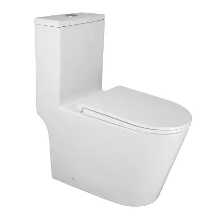 Унитаз-моноблок Azario Скала 360х690х790 безободковый, слив "Торнадо", с быстросъемным сиденьем  микролифт (AZ-8101)