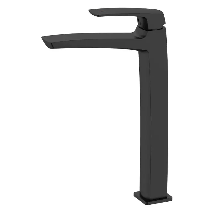 Смеситель для раковины-чаши Azario Conda высокий, керамический картридж, черный матовый (AZ-K9011B)