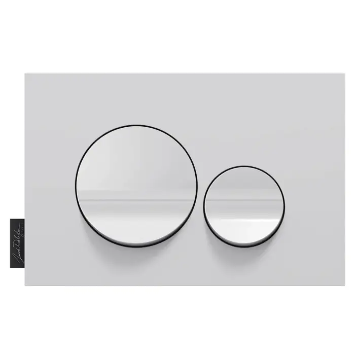 Клавиша смыва  Jacob Delafon пластик, цвет матовый белый, глянцевый белый (E20859-00-MWH)