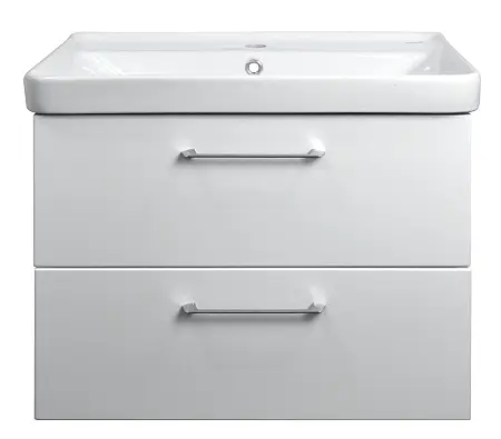 Комплект Azario тумба Ника 80 800х475х560 подвесная с раковиной Monte tx 80, белый глянцевый (CS00080145)