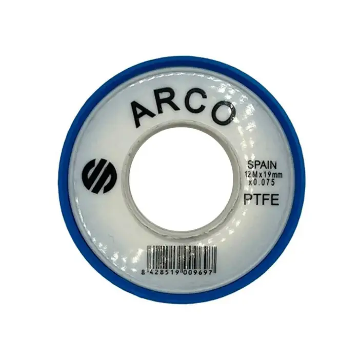 Лента ФУМ ARCO 19х0,075 тефлоновая, 12 метров, белый (05302)
