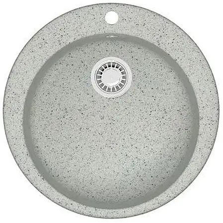 Кухонная мойка AZARIO Vital 507x507x200 искусственный мрамор, цвет Светло серый (CS00078348)