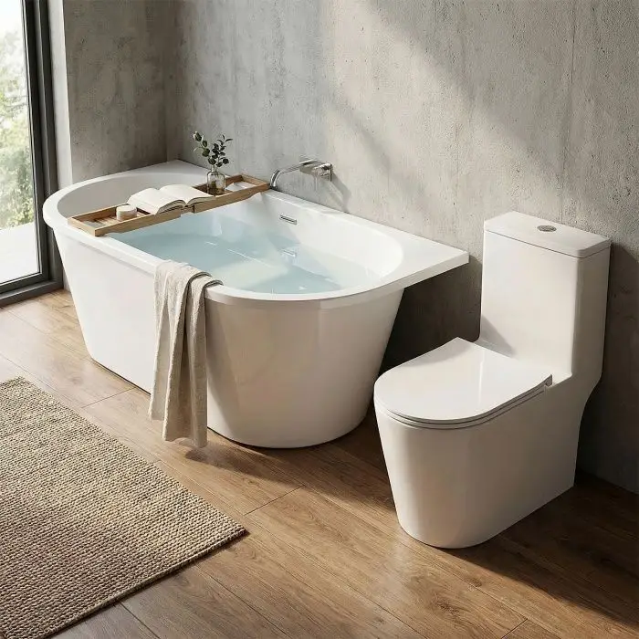 Интерьер Ванна ELC17075 и  унитаз AZ-80673 (1)