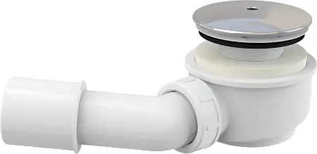 Сифон для душевого поддона Alcadrain 60 мм, заниженный, хромированный пластик (A471CR)