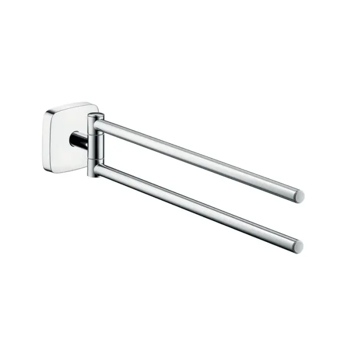 Полотенцедержатель Hansgrohe PuraVida, двухрожковый, хром (41512000)