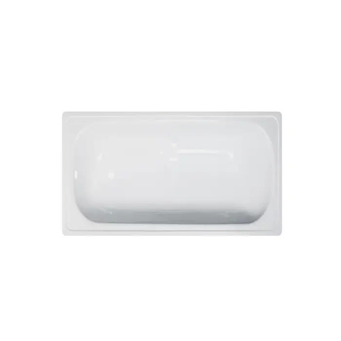 Ванна стальная ВИЗ RIANTO 120х70х40 пристенная, с опорной подставкой, с рантом (RV-120)