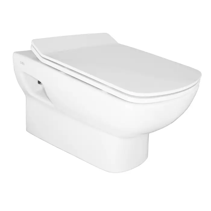 Унитаз подвесной Creo Ceramique Tours с сиденьем микролифт, белый (TO1100N+TO1001N)