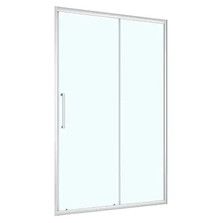 Душевая дверь Loranto 120x190 раздвижная, универсальная, прозрачное стекло 6 мм, профиль хром (CS-AB03C-120)