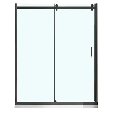 Душевая дверь Azario BERN 1500х1950, прозрачное стекло 6 мм, профиль черный матовый (AZ-733-150-BM-CL)