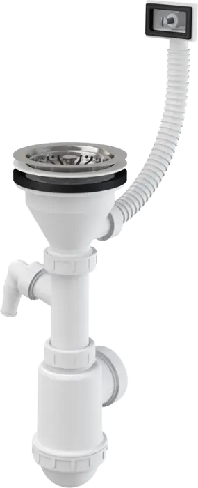 Сифон для мойки Alcadrain с нержавеющей решеткой (A447P -DN50/40)