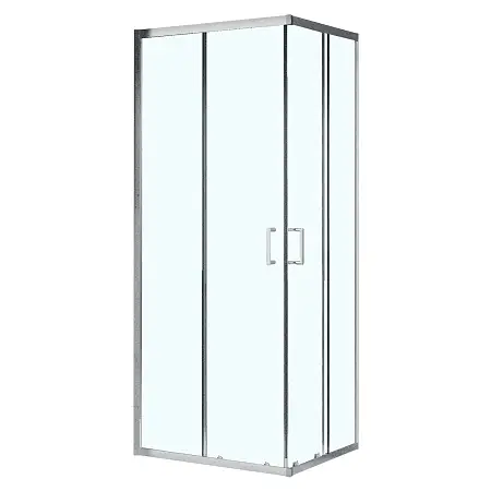 Душевое ограждение Azario VIENNA 900х900х1950 прозрачное стекло 6 мм, профиль хром (AZ-R36-90-CH-CL)