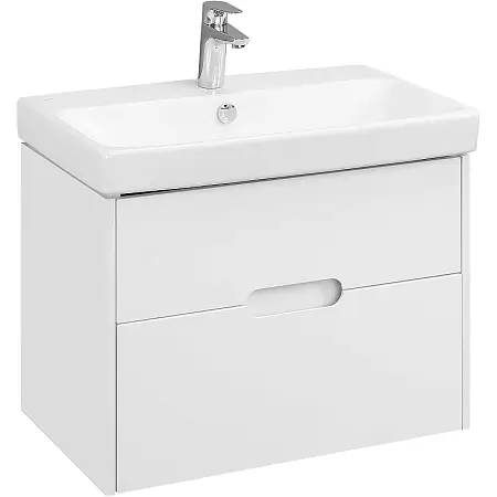 Тумба под раковину Aquaton Оливия 70 подвесная, цвет белый матовый (1A254301OL010)