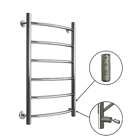 Полотенцесушитель электрический Маргроид В4  Р80х50 С таймером, хром (М00075832)